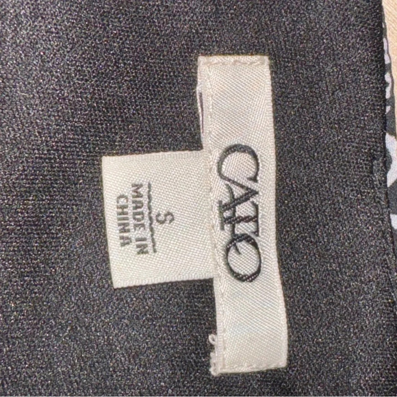 Cato Women’s Black Purple Grey patterned layered sheath dress sz S - Picture 9 of 9